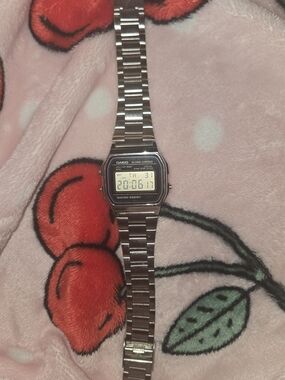 Casio Silver Digital Stainless Steel Watch - Silver